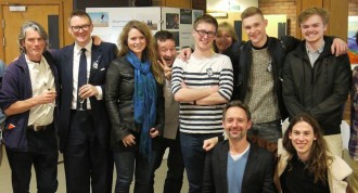 AFU Members past and present mingle with AFU Tutors and some of Michael Grigsby's former film collaborators after the anniversary screening